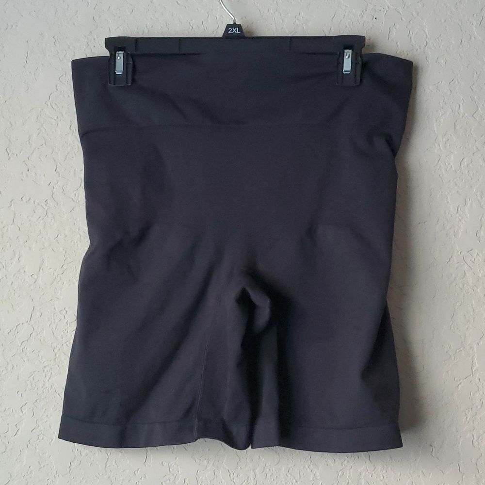 Cacique Intimates Black The Slimmer Shaping Shorts Plus Size 22/24